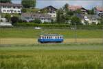 059-7/815272/das-blaue-baehnli-auf-der-falschen Das Blaue Bähnli auf der falschen Strecke nach Worb. Stettlen, Juni 2023.