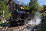 068-24/819389/oeffentlicher-fahrtag-auf-der-emmentalbahn-bsb Öffentlicher Fahrtag auf der Emmentalbahn. 

BSB Ed 3/4 51 beim Wasser fassen in Sumiswald-Grünen. Juli 2023.