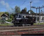 Öffentlicher Fahrtag auf der Emmentalbahn. 

BSB Ed 3/4 51 rangiert in Sumiswald-Grünen. Juli 2023.