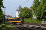 AVG 364 in Ettlingen Stadt. Mai 2024.

Citylink heißen die schicken, neuen Fahrzeuge der AVG. Sie wurden von Stadler Valencia und Vossloh Kiepe geliefert.