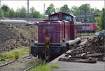 175 Jahre Eisenbahn in Nördlingen / 55 Jahre Bayrisches Eisenbahnmuseum.

Betriebsbereite und gepflegte 295 087. Mai 2024.