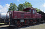 175 Jahre Eisenbahn in Nördlingen / 55 Jahre Bayrisches Eisenbahnmuseum.

Auffällig verwandt mit der Ee 3/3 der SBB inklusive dem Winterthurer Schrägstangenantrieb ist E 63 002, hier angeschrieben mit 163 002. Mai 2024.