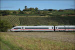  412 008  ist bei Buggingen s�dw�rts in Richtung Schweiz unterwegs. September 2026.