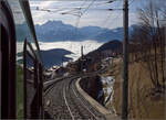 46-011/908218/blick-auf-die-doppelspur-der-al Blick auf die Doppelspur der AL. In historischen Bildern im Bahnhof Leysin Feydey sieht man, dass die Doppelspur offenbar schon 1913 bestand. Leysin, Januar 2026.