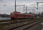 Quietschie 425 305 auf der Fahrt nach Lindau Hbf. Februar 2023.