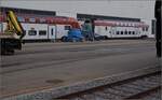 Endwagen und Mittelwagen eines Transitio fr Tg i Bergslagen in Schweden im Stadlerwerk St.