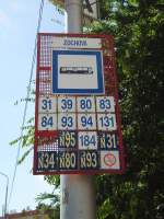 (128'509) - Bus-Haltestelle - Bratislava, Zochova - am 10.