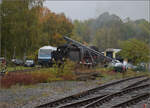 01 180 beim Auffrischen der Vorr�te im Bw Rottweil. Oktober 2026.