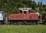 150 Jahre Tsstalbahn.

Ee 3/3 16363 in Bauma. Auf den letzten Metern ohne Fahrdraht in Bauma bentigt sie den Escort Service von Em 3/3 18815 'Sara'. September 2025.