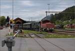 Fahrtag im Zrcher Oberland. Tem III 354 rangiert in Bauma. Juli 2023.
