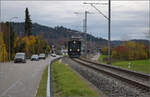 Sonderfahrt mit Be 4/4 102 der Emmentalbahn nach Brugg.