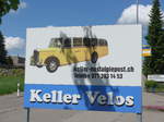 (180'203) - Firmenschild von Keller Nostalgiepost am 21.