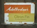 (146'137) - Alte Adelbodner-Werbung an der Lenk am 28.